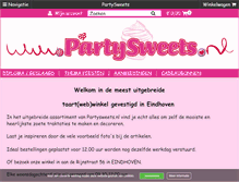 Tablet Screenshot of partysweets.nl